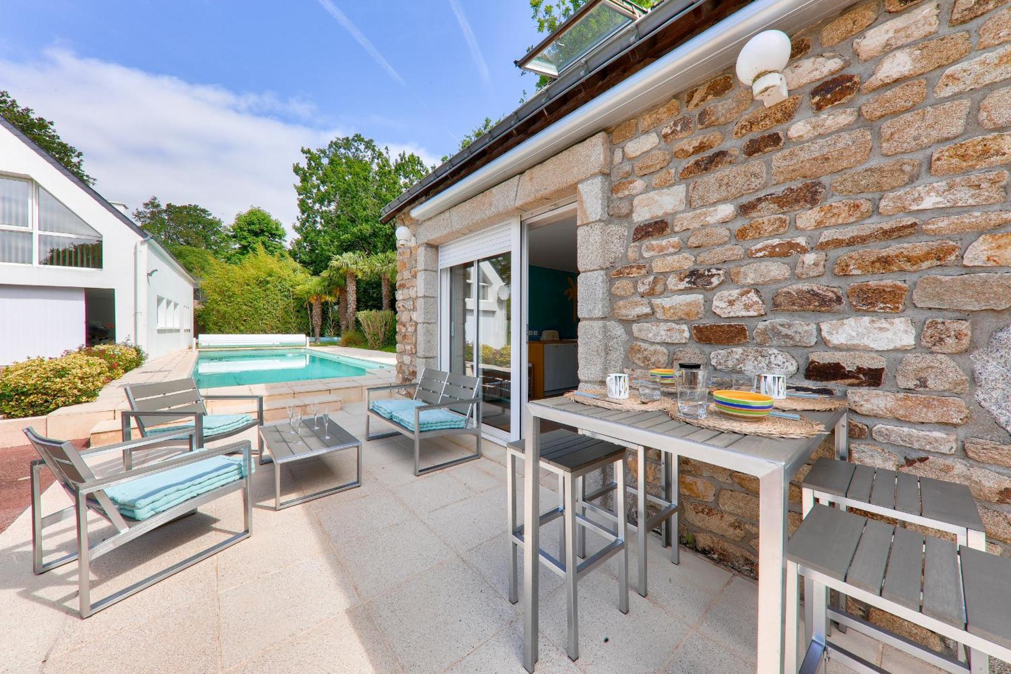 Maison Pour 8 Avec Piscine 500m De La Arradon